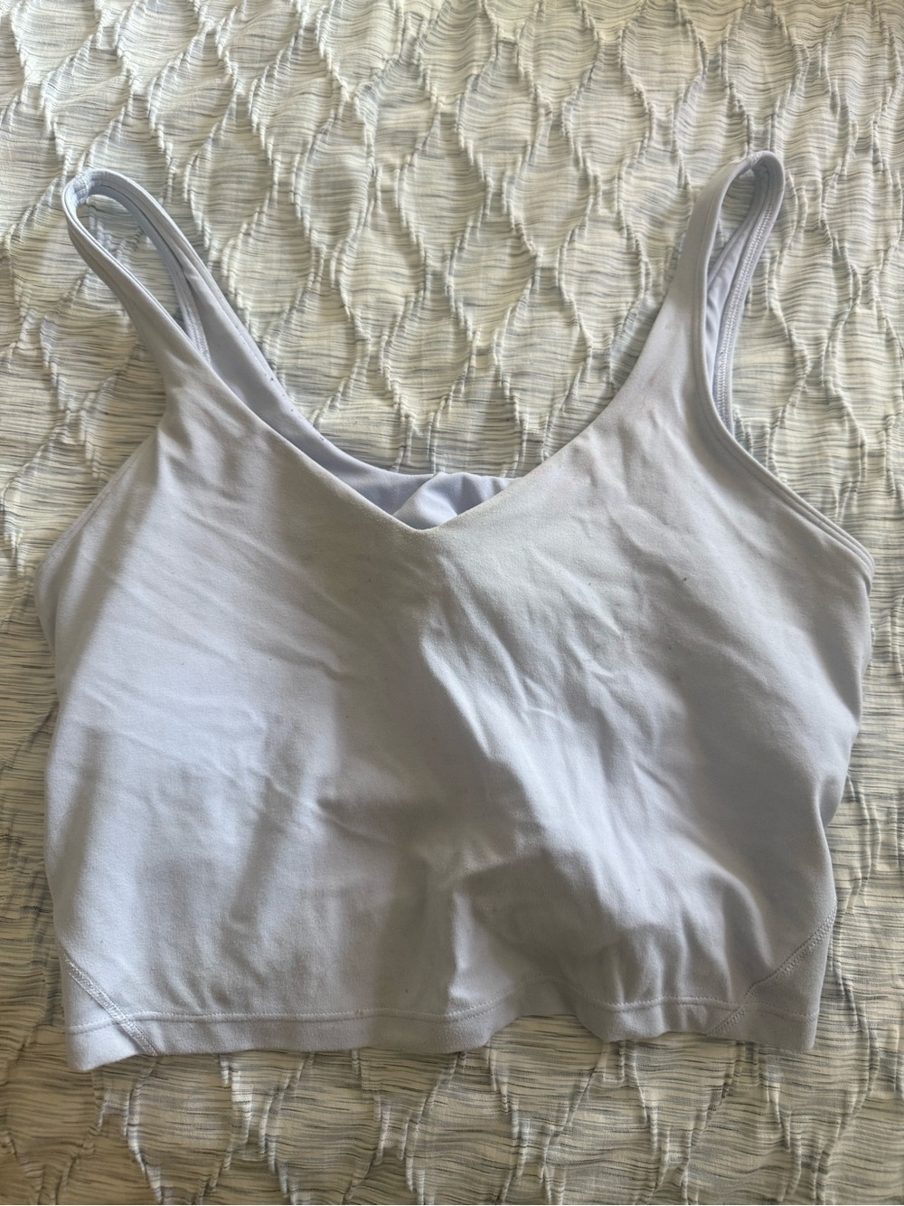 Lululemon tank Soft material light blue color